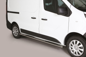 Side Bars | geschikt voor Nissan | NV300 17- 4d bes. | SWB | rvs zilver Oval Grand Pedana RVS
