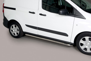 Side Bars | Ford | Transit Courier 18- 4d bes. | rvs zilver Side Protections RVS
