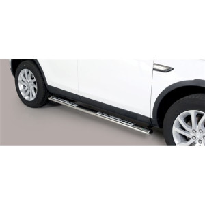 Side Bars | Land Rover | Discovery Sport 5 2018- 5d suv. | rvs zilver Design Side Protection RVS