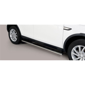 Side Bars | Land Rover | Discovery Sport 5 2018- 5d suv. | rvs zilver Oval Grand Pedana RVS