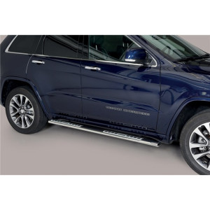 Side Bars | geschikt voor Jeep | Grand Cherokee 13- 5d suv. | rvs zilver Design Side Protection RVS