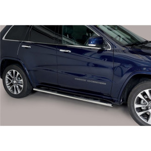 Side Bars | geschikt voor Jeep | Grand Cherokee 13- 5d suv. | rvs zilver Oval Grand Pedana RVS