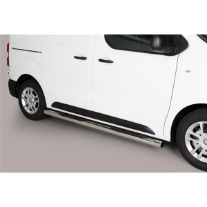 Side Bars | geschikt voor Peugeot | Expert 16- 4d bes. / Traveller 16- 4d bes. | SWB | RVS Grand Pedana rvs zilver
