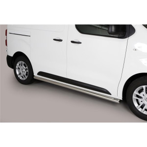 Side Bars | geschikt voor Peugeot | Expert 16- 4d bes. / Traveller 16- 4d bes. | SWB | RVS Side Protection rvs zilver