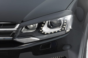Koplampspoilers | geschikt voor Volkswagen | Touareg 10-14 5d suv. / Touareg 14-18 5d suv. | type 7P | ABS-kunststof | ongespoten