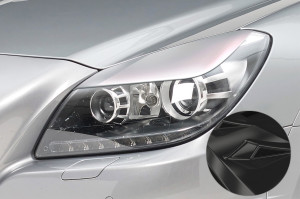 Koplampspoilers | geschikt voor Mercedes-Benz | SLC-klasse 16-21 2d cab. / SLK-klasse 11-16 2d cab. | R172 | ABS-kunststof | Glanzend zwart