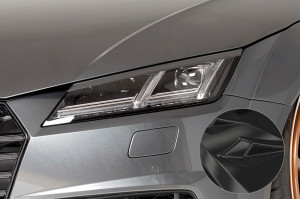 Koplampspoilers | geschikt voor Audi | TT Coupé 14-19 2d cou. / TT Coupé 19- 2d cou. / TT Roadster 15-19 2d cab. / TT Roadster 19- 2d cab. | type FV/8S | ABS-kunststof | Glanzend zwart