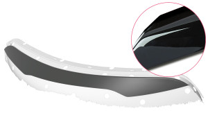 Koplampspoilers | geschikt voor Kia | Soul 14-19 5d hat. | ABS-kunststof | zwart Glanzend