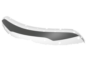 Koplampspoilers | geschikt voor Kia | Soul 14-19 5d hat. | ABS-kunststof | zwart ongespoten