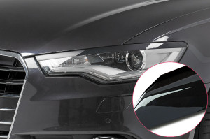 Koplampspoilers | Audi | A6 11-14 4d sed. / A6 Avant 11-14 5d sta. | 4G C7 | ABS-kunststof | zwart Glanzend