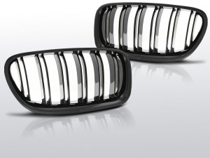 Grillen set | Nieren| geschikt voor BMW 5-Serie F10 11 2010- | zwart glanzend | M5 Look
