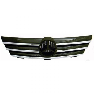 Grille Mercedes C203 sportcoupe chroom-zwart sportlook