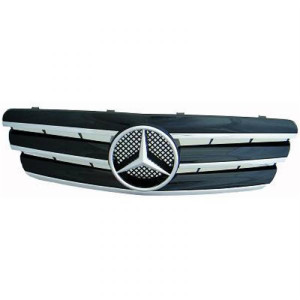 Grille Mercedes C-klasse W203 2000-2007 zwart/chroom