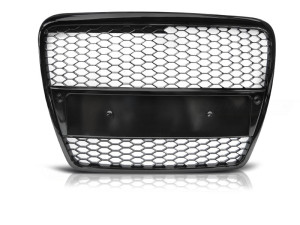 Grille | RS type | Audi A6 C6 2004-2008 | ABS Kunststof | glanzend zwart