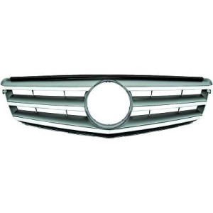 Grill | Mercedes Benz C-Klasse 2007-2011 -chroomzilver