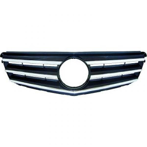 Grill | Mercedes Benz C-Klasse 2007-2011 -chroomzwart
