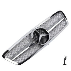 Grill | geschikt voor Mercedes-Benz C-Klasse W203 2000-2007 | AMG - Look | stuk abs | | chroomzilver