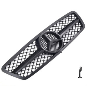 Grill | geschikt voor Mercedes-Benz C-Klasse W203 2000-2007 | AMG - Look | stuk mat abs | | zwart