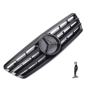 Grill | geschikt voor Mercedes-Benz C-Klasse W203 2000-2007 | CL AMG - Look | stuk mat abs | | zwart