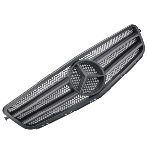 Grill | geschikt voor Mercedes-Benz | C-klasse 07-14 4d sed. W204 / C-klasse Coupé 11-15 2d cou. / C-klasse Estate 07-14 5d sta. | AMG-Look | zwart mat