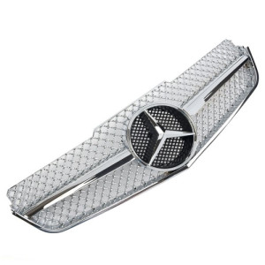 Grill | geschikt voor Mercedes-Benz E-Klasse W207 Coupé / Cabrio 2009-2013 | AMG - Look | stuk abs | | chroom