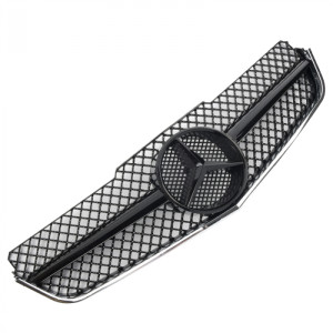 Grill | geschikt voor Mercedes-Benz E-Klasse W207 Coupé / Cabrio 2009-2013 | AMG - Look | stuk glanzend abs | | zwart