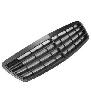 Grill | Mercedes-Benz E-Klasse W211 Sedan / S211 Estate 2002-2006 | AMG - Look | zonder logo | stuk mat abs | | zwart