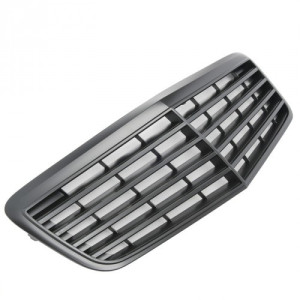 Grill | geschikt voor Mercedes-Benz E-Klasse W211 Sedan / S211 Estate 2006-2009 | AMG - Look | zonder logo | stuk mat abs | | zwart