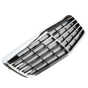 Grill | geschikt voor Mercedes-Benz E-Klasse W211 Sedan / S211 Estate 2006-2009 | AMG - Look | zonder logo | stuk glanzend abs | | zwartchroom