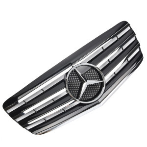Grill | geschikt voor Mercedes-Benz E-Klasse W211 Sedan / S211 Estate 2006-2009 | AMG - Look | stuk abs | | zwartchroom