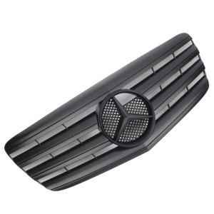 Grill | geschikt voor Mercedes-Benz E-Klasse W211 Sedan / S211 Estate 2006-2009 | AMG - Look | stuk mat abs | | zwart