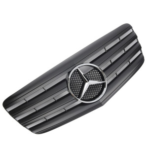 Grill | geschikt voor Mercedes-Benz E-Klasse W211 Sedan / S211 Estate 2006-2009 | AMG - Look | stuk mat abs | | zwartchroom