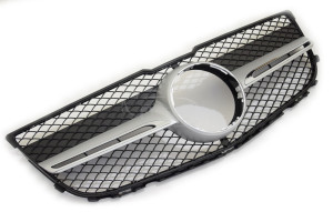 Grill | geschikt voor Mercedes-Benz GLK-Klasse X204 2012-2015 | AMG - Look | stuk abs | | chroomzilver