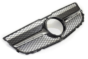 Grill | geschikt voor Mercedes-Benz GLK-Klasse X204 2012-2015 | AMG - Look | stuk abs | | zwartchroom