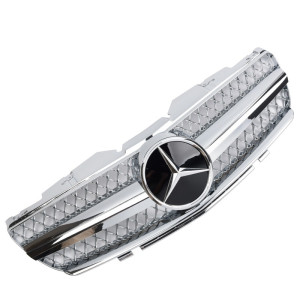 Grill | geschikt voor Mercedes-Benz SL-Klasse R230 2001-2006 | AMG - Look | stuk abs | | chroom