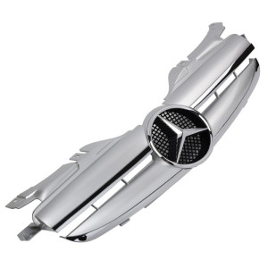 Grill | geschikt voor Mercedes-Benz SLK-Klasse R170 1996-2004 | CL AMG - Look | stuk abs | | chroomzilver