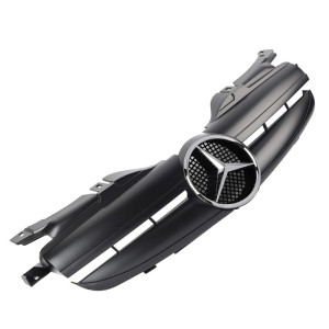 Grill | geschikt voor Mercedes-Benz SLK-Klasse R170 1996-2004 | CL AMG - Look | stuk mat abs | | zwartchroom