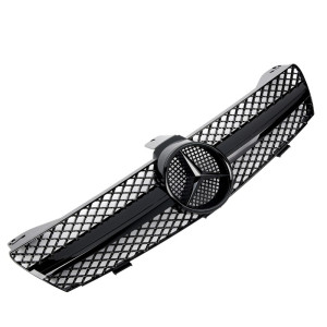 Grill | geschikt voor Mercedes-Benz CLS-Klasse W219 Sedan 2004-2008 | AMG - Look | stuk glanzend abs | | zwart