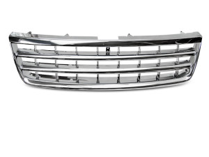 Grill | geschikt voor Volkswagen | Touareg 02-07 5d suv. | ABS Kunststof chroom Glanzend