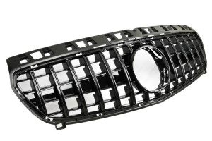 Grill | Mercedes-Benz | A-klasse 12-15 5d hat. W176 | W176 | PANAMERICANA AMG GT-Look | Glanzend zwart