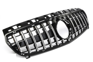 Grill | Mercedes-Benz | A-klasse 12-15 5d hat. W176 | W176 | PANAMERICANA AMG GT-Look | Glanzend zwart en chroom