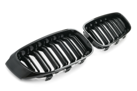 Nieren | BMW | 3-serie Gran Turismo 13-16 5d hat. F34 / 3-serie Gran Turismo 16- 5d hat. F34 LCI | M3 GT - Look | Glanzend zwart