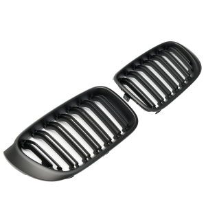 Nieren | geschikt voor BMW | X3 14-17 5d suv. F25 LCI / X4 14-17 5d suv. F26 | M - Look | Mat zwart