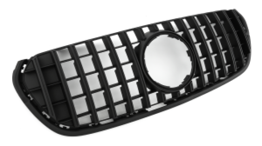 Grill | geschikt voor Mercedes-Benz | X-klasse 18- 4d pic. | W470 | PANAMERICA AMG GT-Look | mat zwart