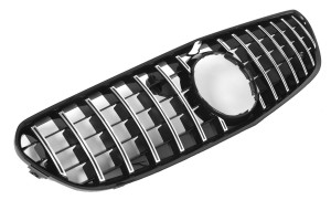 Grill | geschikt voor Mercedes-Benz | S-klasse Cabriolet 16-18 2d cab. A217 / S-klasse Coupé 14-18 2d cou. C217 | PANAMERICANA AMG GT Look | glanzend zwart en chroom