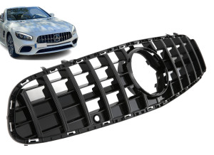 Grill | geschikt voor Mercedes-Benz | SL-klasse 16-20 2d cab. | R231 | PANAMERICANA AMG GT Look | zwart