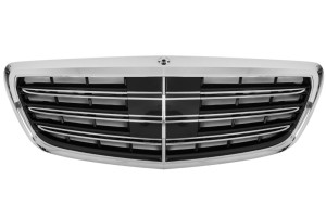 Grill | geschikt voor Mercedes-Benz | S-klasse 13-17 4d sed. W222 / S-klasse 17-20 4d sed. W222 | S63 / S65 AMG-Look | chroom/zwart | 03