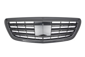 Grill | geschikt voor Mercedes-Benz | S-klasse 13-17 4d sed. W222 / S-klasse 17-20 4d sed. W222 | S63 / S65 AMG-Look | glanzend zwart | 01