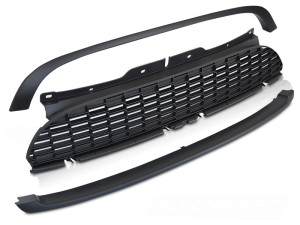 Grill | Mini Cooper | 06-10 3d hat. R56 / Clubman 07-10 4d sta. R55 | JCW-Style | glanzend zwart | 01