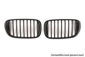 Nieren | Grillen set | geschikt voor BMW | 7-serie 2015-2019 4d sedan | G11 / G12 | M-Look | mat zwart | 02